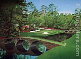 Unknown Artist 12th-hole-augusta-golden-bell painting